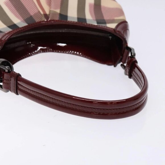 BURBERRY Nova Check Shoulder Bag PVC Beige Auth 140319 - Picture 8 of 16